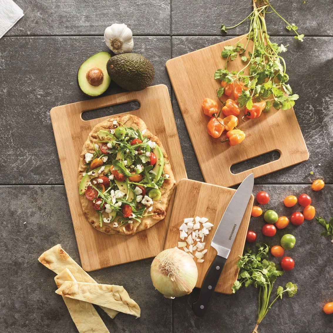 Hot Sale π Farberware Bamboo Cutting Board Set 3 Pc. π 4 Hot Sale π Farberware Bamboo Cutting Board Set 3 Pc. π - Image 2