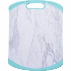 Cheap 🥰 Farberware 11 X 14 In. Marble Pattern Nonslip Poly Cutting Board 👏