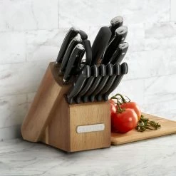 Flash Sale ⌛ Sabatier 15 Pc. Forged Triple Riveted Cutlery Set In Acacia Wood Block 🎁 -KitchenAid Shop unnamed file 20