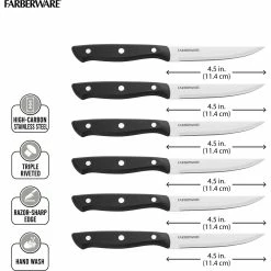 Cheapest 🔥 Farberware Triple Riveted Steak Knife Set, 6 Pc. 🔥 -KitchenAid Shop unnamed file 217