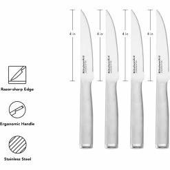 Promo 🛒 KitchenAid Gourmet 4.5 In. Serrated Steak Knives 4 Pc. 🔔 -KitchenAid Shop unnamed file 223