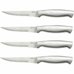 Hot Sale 🔔 Oster Baldwyn Stainless Steel Steak Knife Set 4 Pc. ✔️