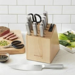 Flash Sale 🎁 KitchenAid Stainless Steel Birch Block Cutlery Set 14 Pc. 🥰 -KitchenAid Shop unnamed file 27