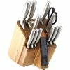 Top 10 ❤️ Robinson Home Acacia Wood Block Exact Edge Stainless Steel Cutlery Set 13 Pc. 🔔