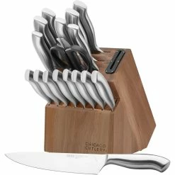 Budget ⌛ Chicago Cutlery Insignia 18 Pc. Knife Block Set 🎉