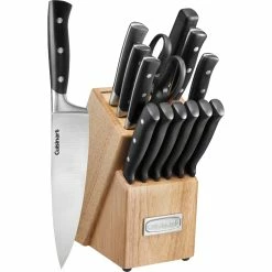 Promo 😀 Cuisinart Nitrogen Collection Triple Rivet Cutlery Block 15 Pc. Set 🛒