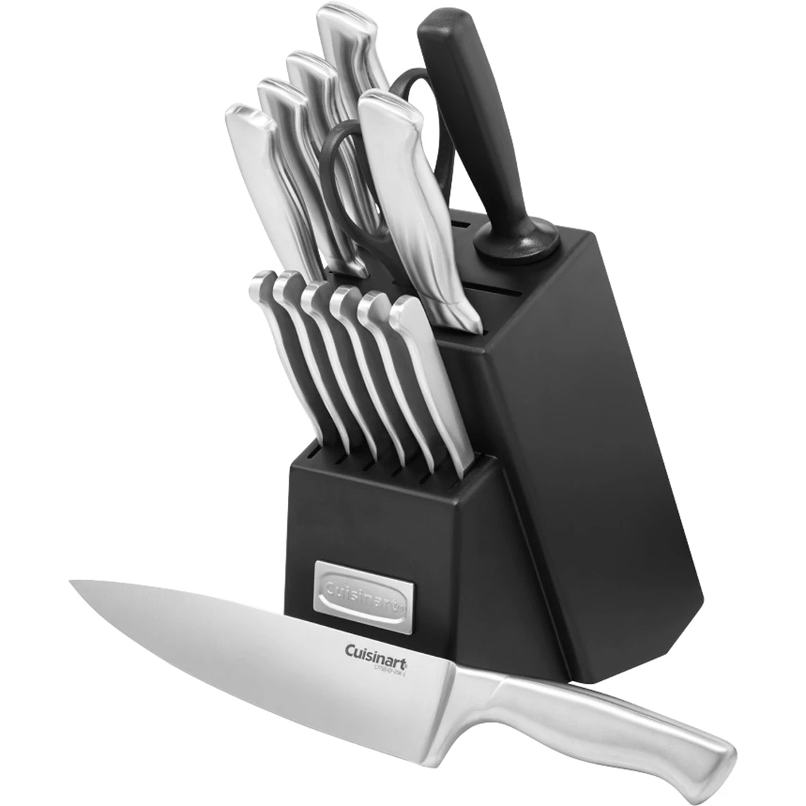 Brand new ❤️ Cuisinart 15 Pc. Stainless Steel Hollow Handle Cutlery Block Set ✔️ 3 Brand new ❤️ Cuisinart 15 Pc. Stainless Steel Hollow Handle Cutlery Block Set ✔️