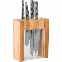 Cheapest 🧨 Global Cutlery Classic 5 Pc. Teikoku Knife Block Set 🎉