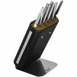 Coupon ⌛ Global Cutlery Classic 7 Pc. Hiro Knife Block Set 🎁