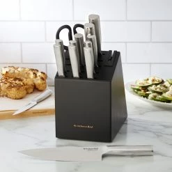 New 🌟 KitchenAid Gourmet Stainless Steel Block Cutlery Set 14 Pc. 😉 -KitchenAid Shop unnamed file 78